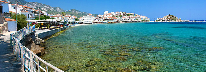 La isla de Samos, Islas del Egeas del Norte, Grecia, Islas Griegas