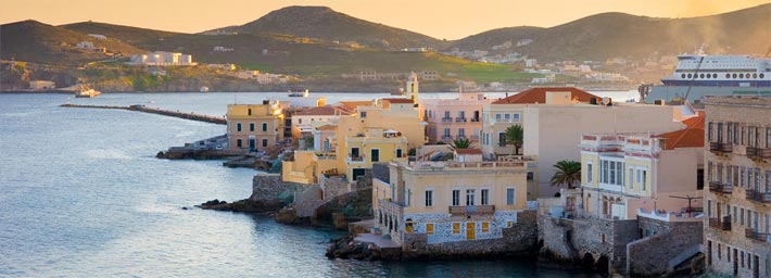 La isla de Siros, Islas Cícladas, Grecia, Islas Griegas