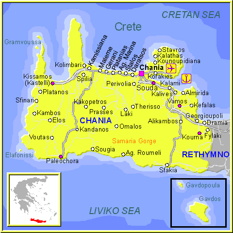 Región de Chania, Zona Oeste