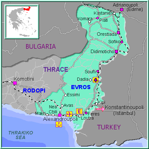 Región de Evros, en Tracia Grecia