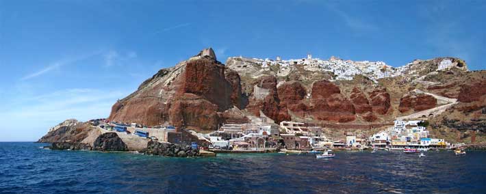 Ammoudi (Amoudi, Amudi) y Armeni. Santorini