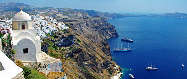 Alojamientos en la Caldera de Santorini