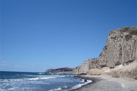 Playa de Almira (Almyra) en Santorini