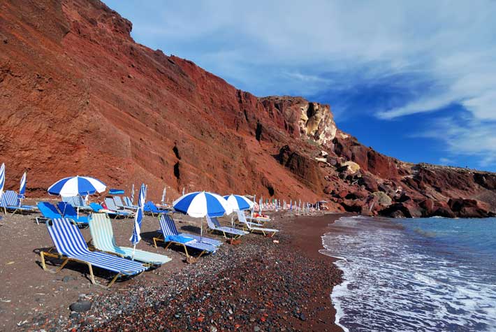 Playa Roja de Santorini (Reb Beach)