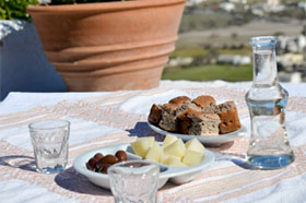 Restaurante recomendado en Santorini - Metaxi mas