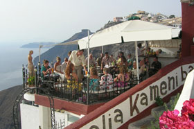 Restaurante recomendado en Santorini - Palia Kameni