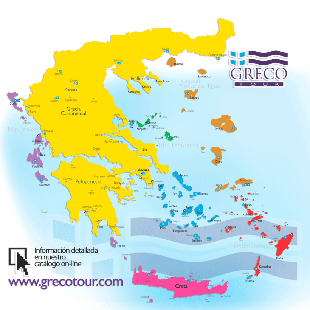 Mapa de Grecia