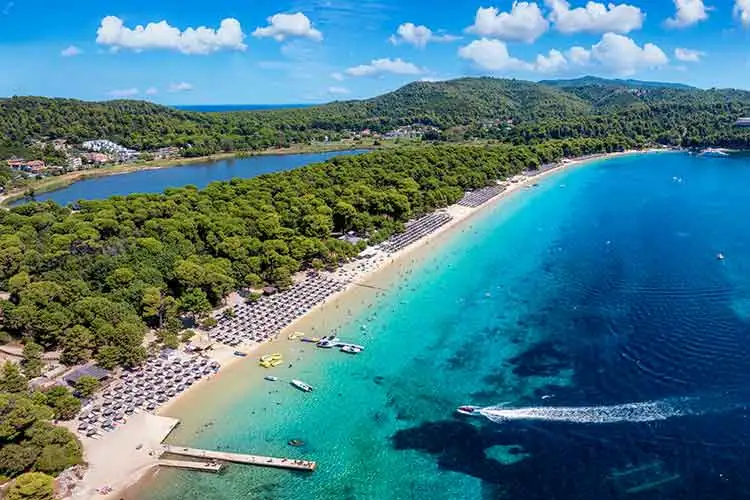 Playa de Koukounaries Beach Skiathos